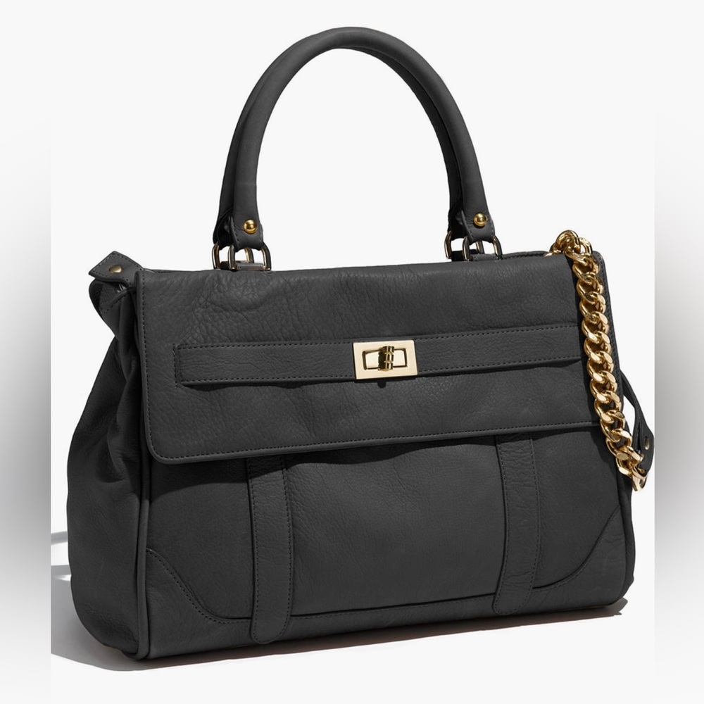 Roccatella “Jane” Belted Leather Satchel